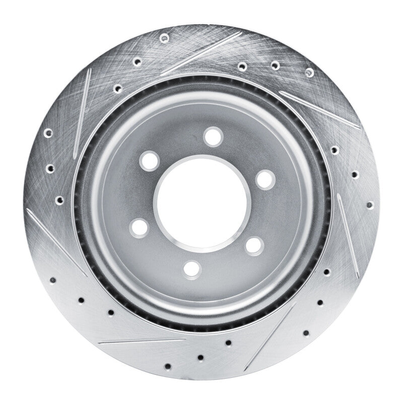 DFC 21-25 Ford Expedition Rear Right Drilled & Slotted Silver Brake Rotor