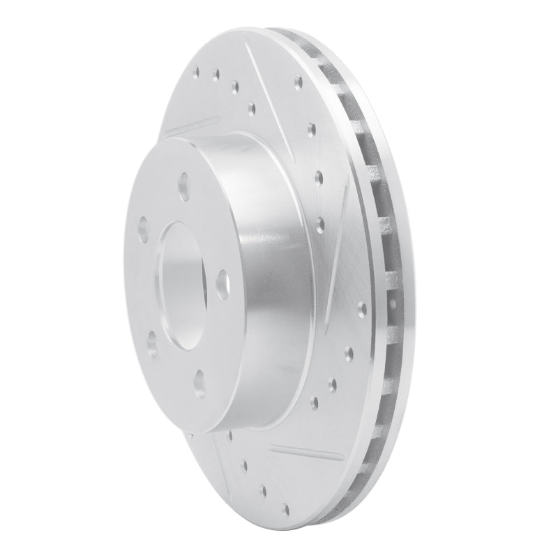DFC 95-02 Ford Explorer Front Right Drilled & Slotted Silver Brake Rotor