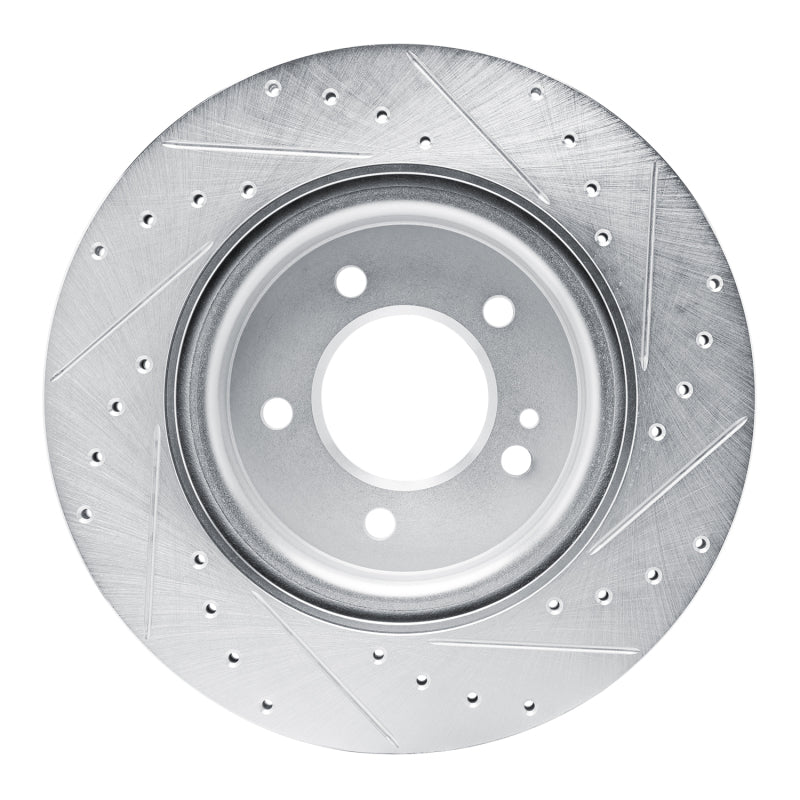 DFC 19-25 Mercedes-Benz G580 Rear Left Drilled & Slotted Silver Brake Rotor