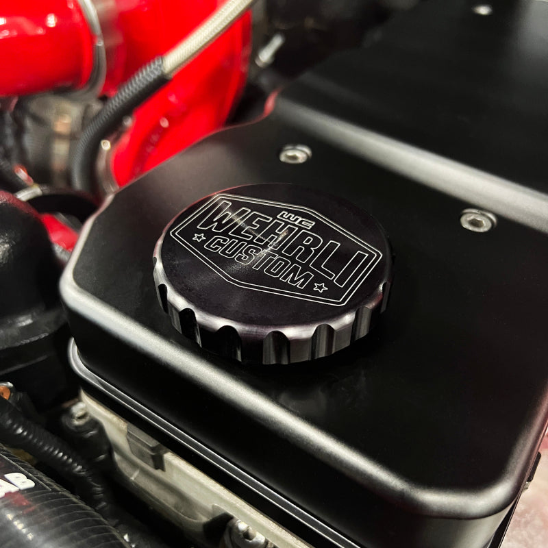 Wehrli 06-18 Cummins 5.9L/6.7L WCFab X D&J Precision Billet Valve Cover - Candy Red