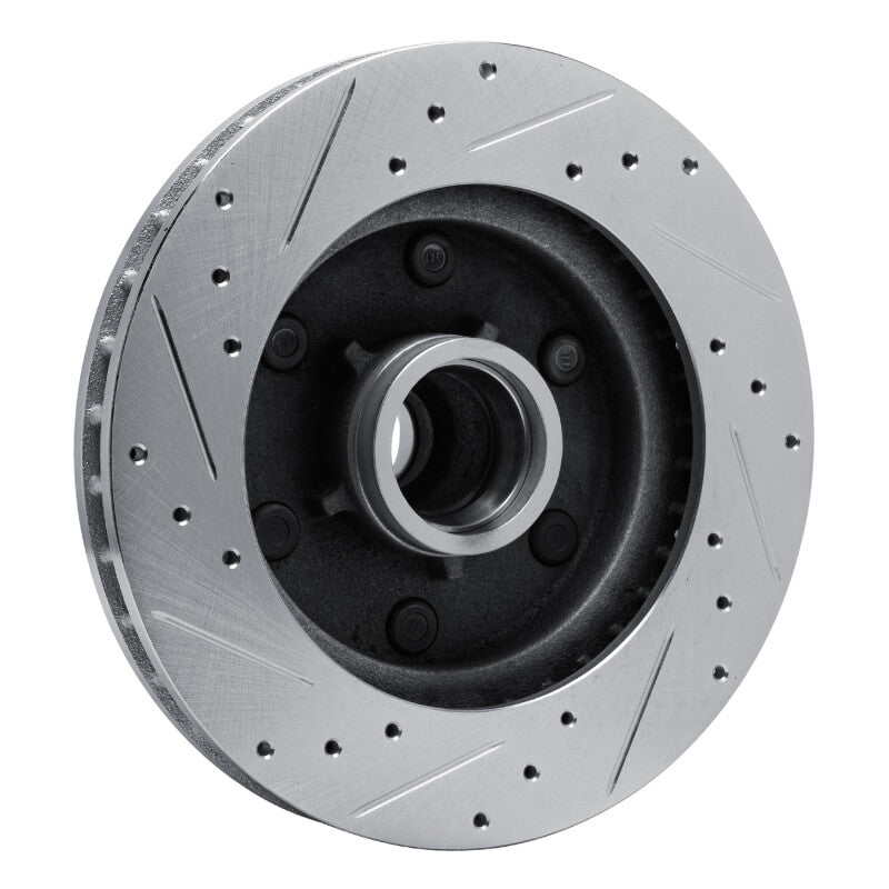 R1 88-96 Chevrolet C2500 Front Right Drilled & Slotted Silver Brake Rotor