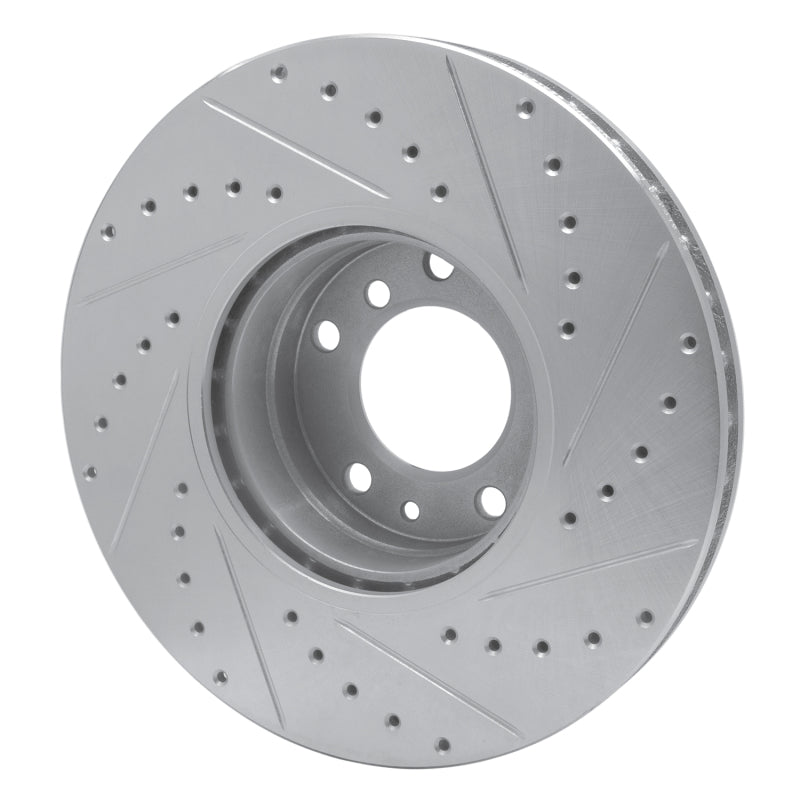 DFC 91-01 BMW 850CI Front Left Drilled & Slotted Silver Brake Rotor