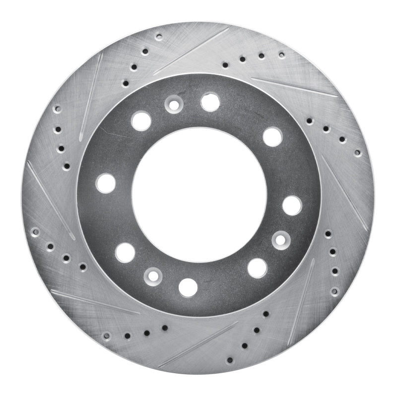 DFC 06-11 Cadillac DTS Front Left Drilled & Slotted Silver Brake Rotor