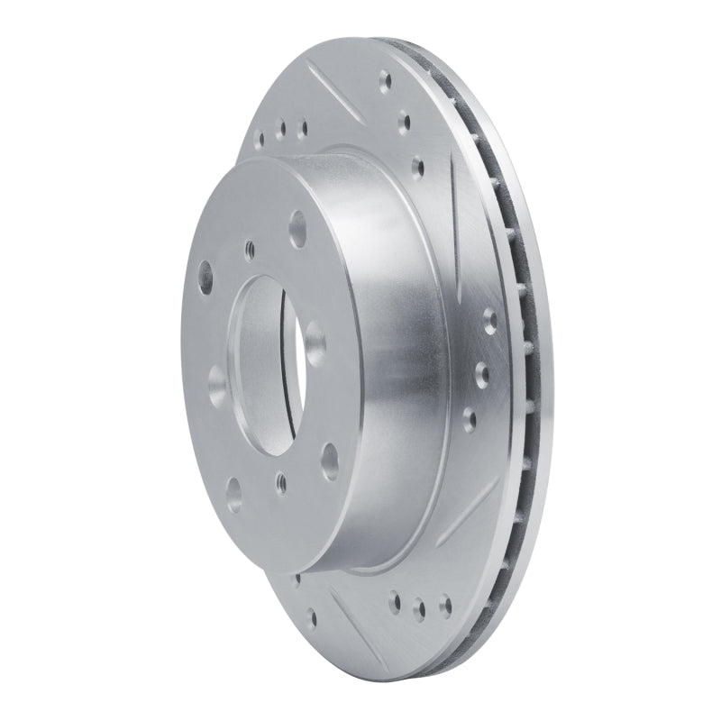 DFC 89-01 Chevrolet Metro Front Right Drilled & Slotted Silver Brake Rotor