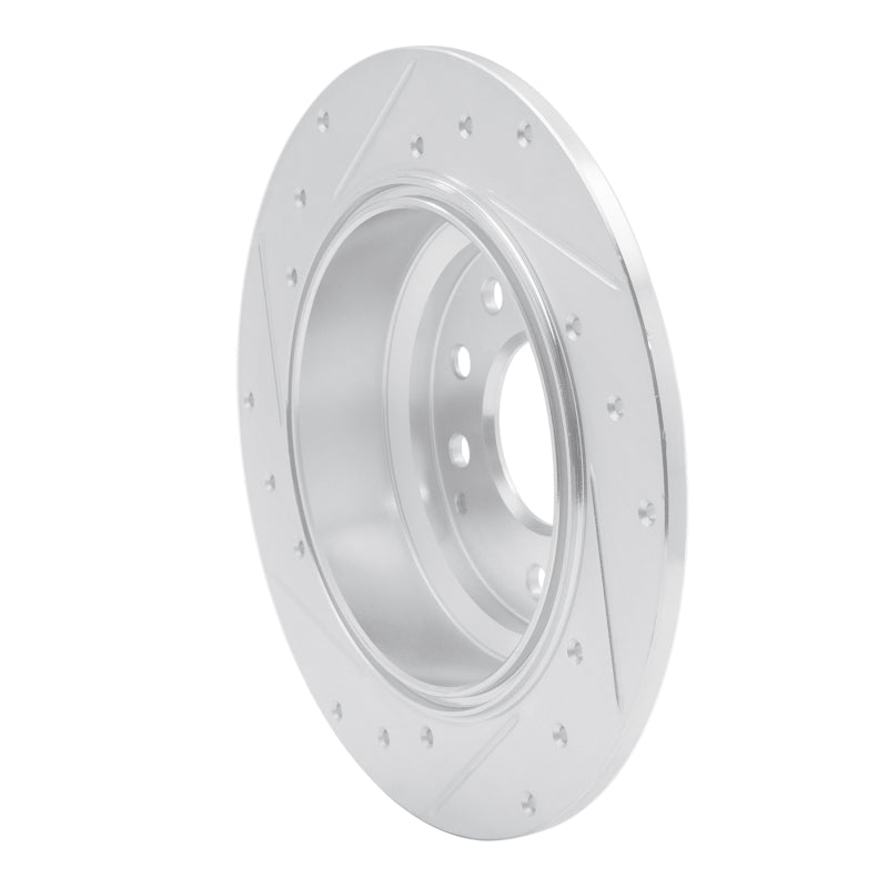 R1 91-99 Acura Legend Rear Right Drilled & Slotted Silver Brake Rotor
