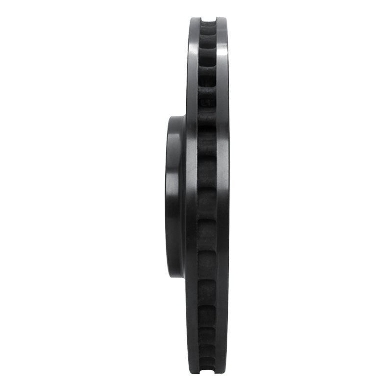 R1 10-17 Lexus LS460 Right Front Drilled & Slotted Black Brake Rotor