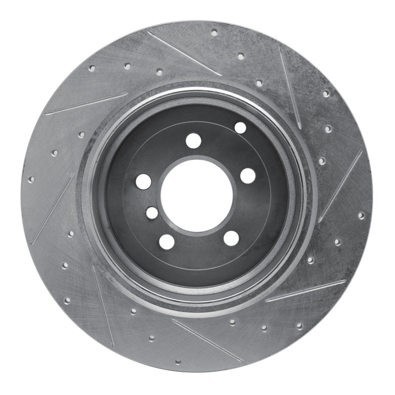 DFC 03-05 Land Rover Range Rover Rear Left Drilled & Slotted Silver Brake Rotor
