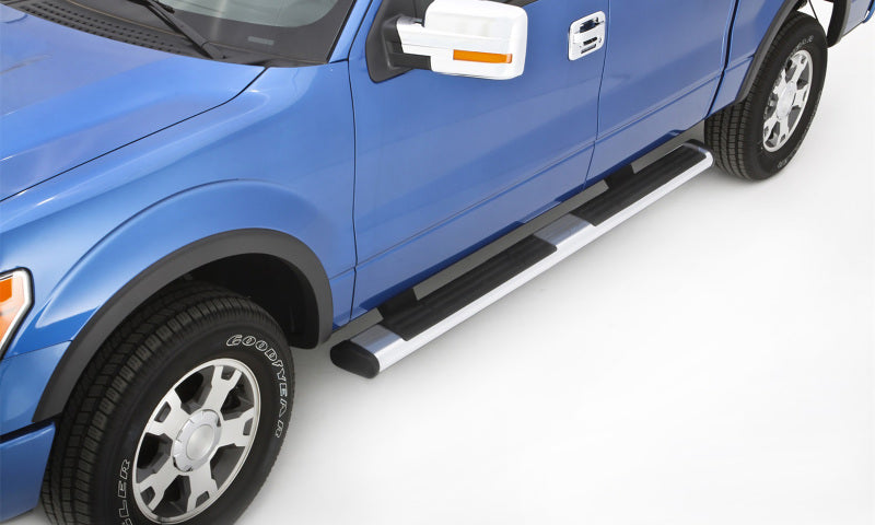 Lund 2019 Chevy Silverado 1500 Crew Cab (Rocker Panel) 6in. Oval Straight SS Nerf Bars - Polished