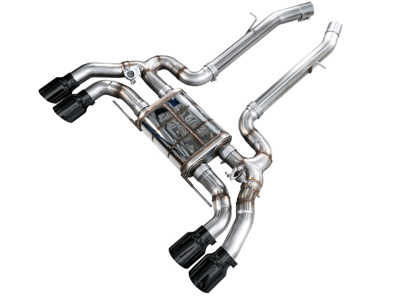 AWE Tuning 20-25 BMW X3 M/M Comp (F97) AWD SwitchPath Axle-Back Exhaust - Diamond Black Tips