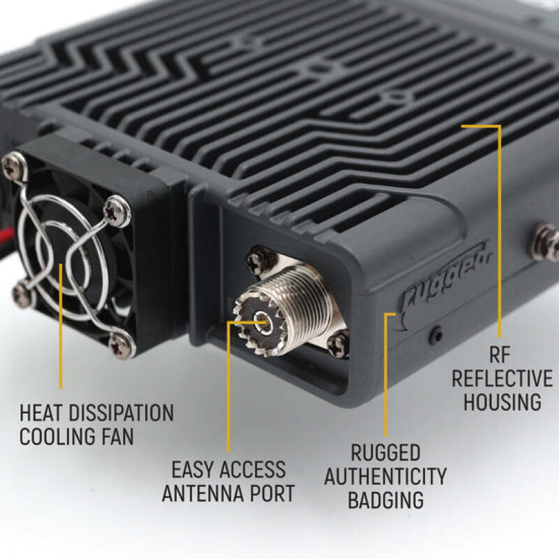 Rugged Radios Radio Kit Lite - Rambler G4 GMRS Mobile Radio with Stealth Antenna