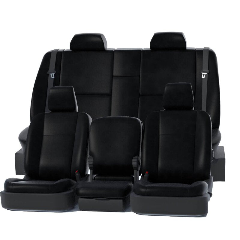Covercraft 23-24 Chevrolet Silverado Leatherette PrecisionFitFront Row Seat Covers - Blk
