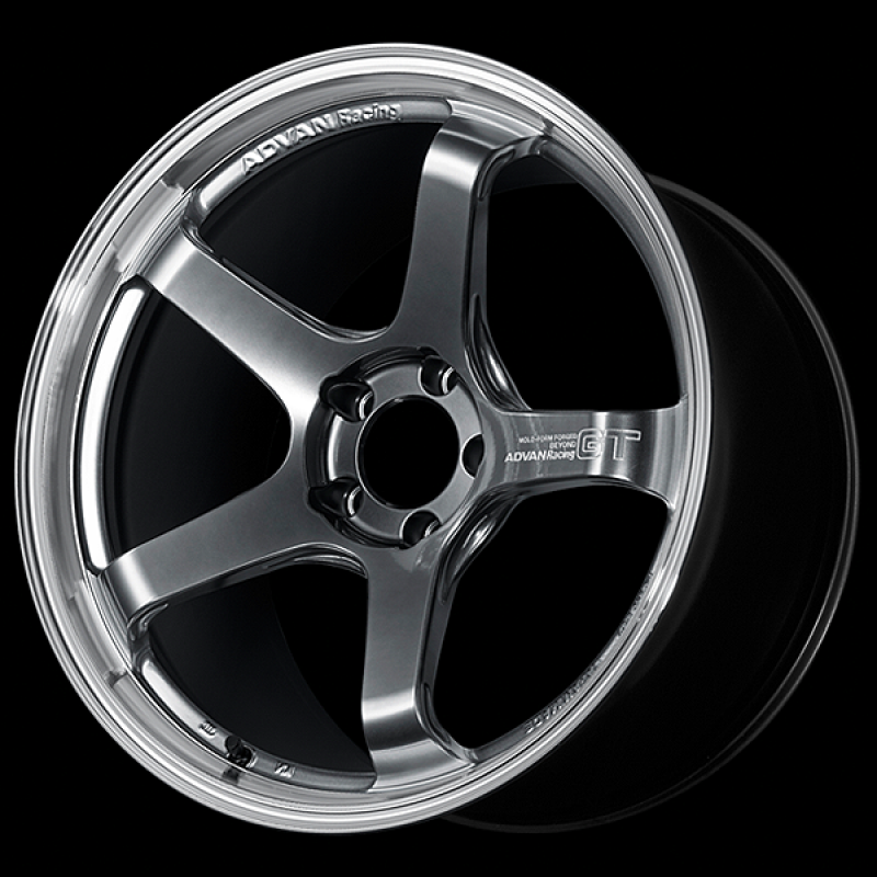 Advan GT Beyond 18X8.5 / +45 Offset / 5x112 BC / +45mm Bore / Machining and Hyper Platinum Black