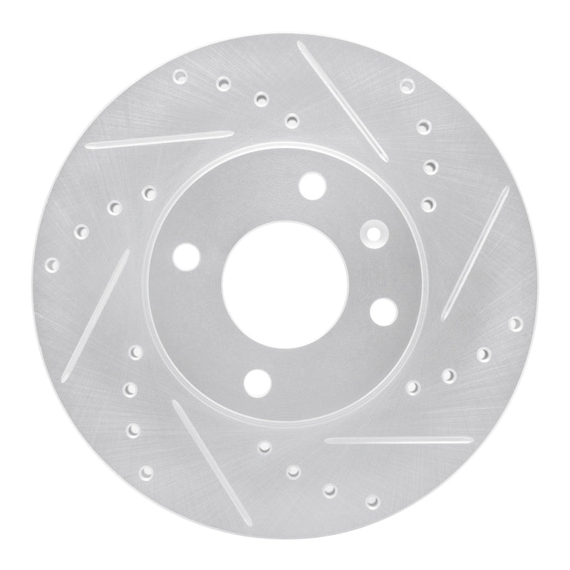 DFC 16-22 Chevrolet Spark (USA/Canada) Front Right Drilled & Slotted Silver Brake Rotor