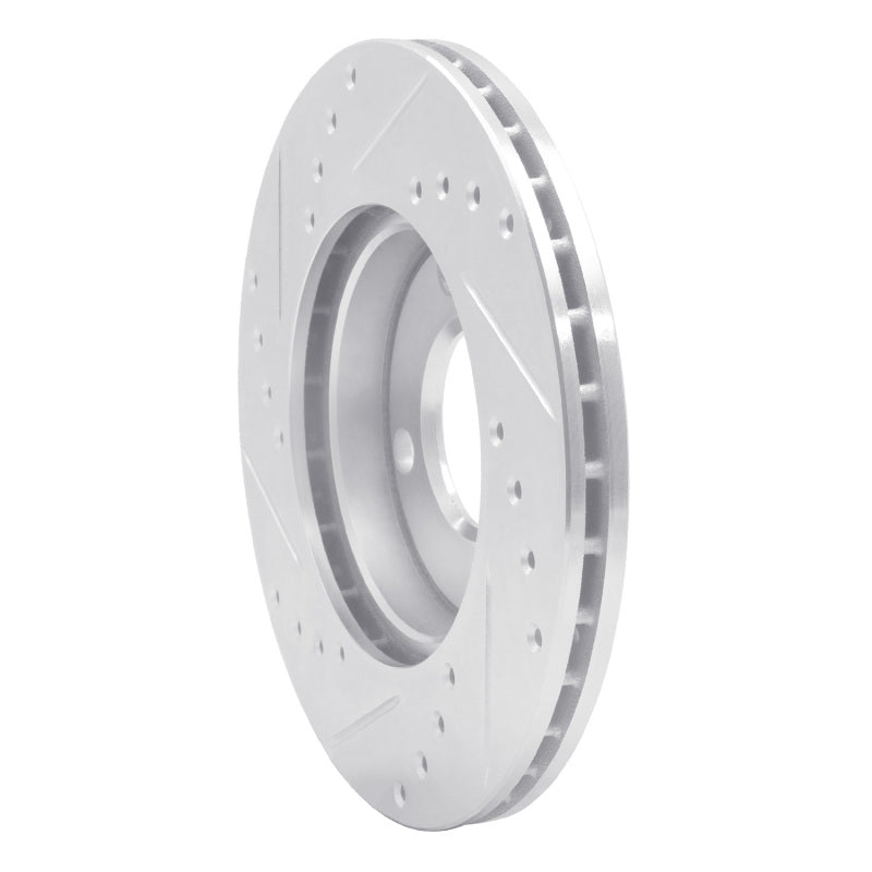 DFC 84-87 Audi 4000 Quattro Front Right Drilled & Slotted Silver Brake Rotor