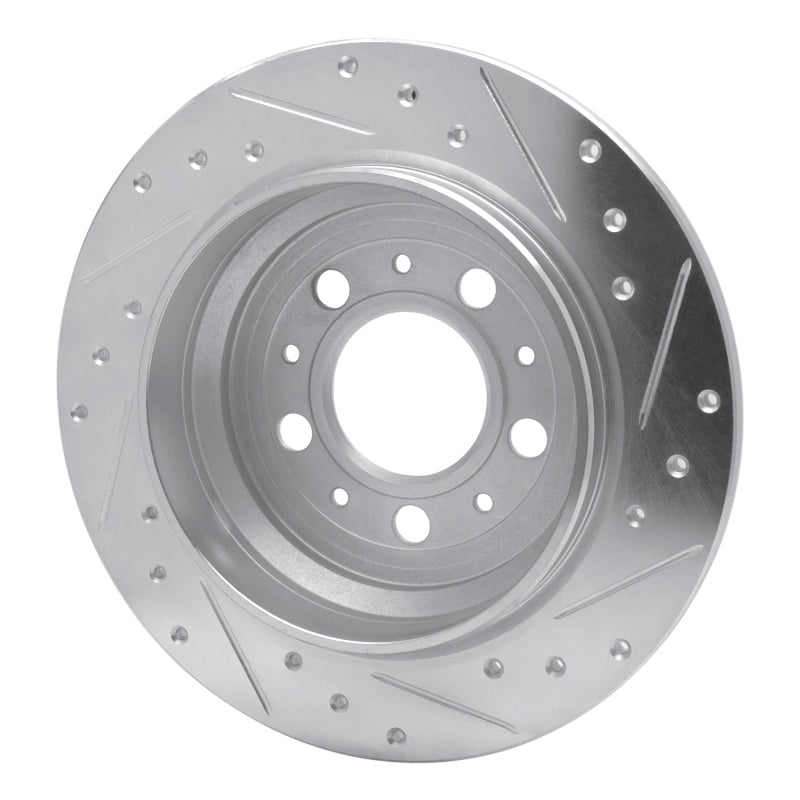 DFC 99-00 Volvo V70/S70 Rear Left Drilled & Slotted Silver Brake Rotor