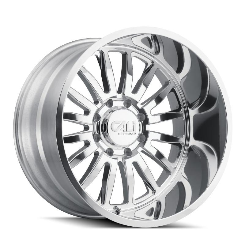 Cali Off-Road 9110 Summit 20x10 / 8x170 BP / -25mm Offset / 125.2mm Hub Polished Wheel