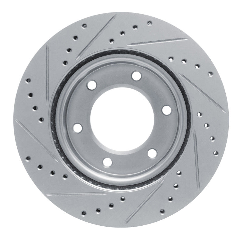 DFC 19-25 Ford Bronco Front Right Drilled & Slotted Silver Brake Rotor