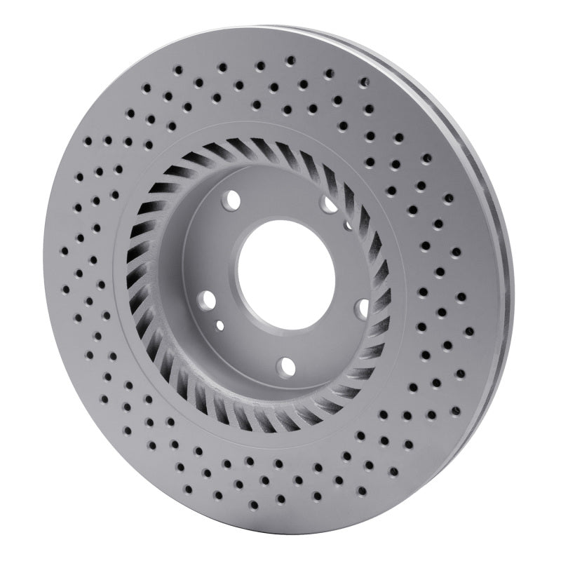 R1 07-08 Hyundai Tiburon Front Drilled GeoSPEC Coated Rotor
