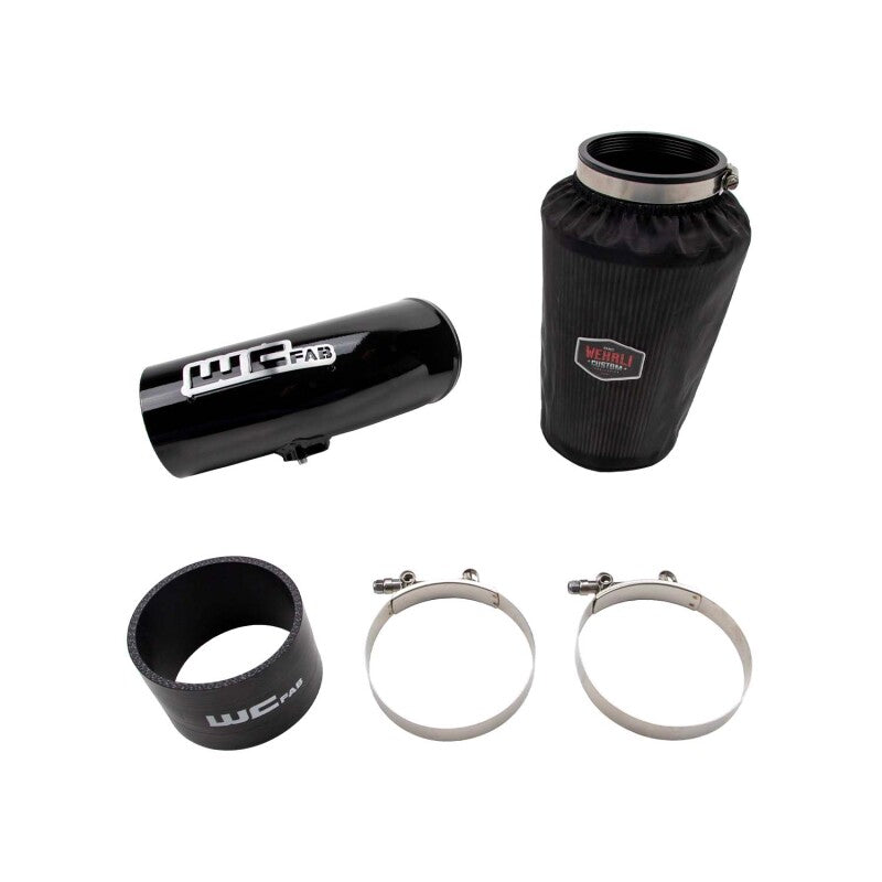 Wehrli Cummins High Mount 2nd Gen Swap 4in Intake Kit - Cat Yellow