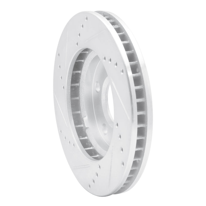 R1 97-05 Buick Century Front Right Drilled & Slotted Silver Brake Rotor