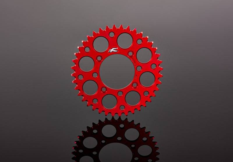 Renthal 2019 GasGAs TXE Rear Grooved Sprocket - Red 520-39P Teeth