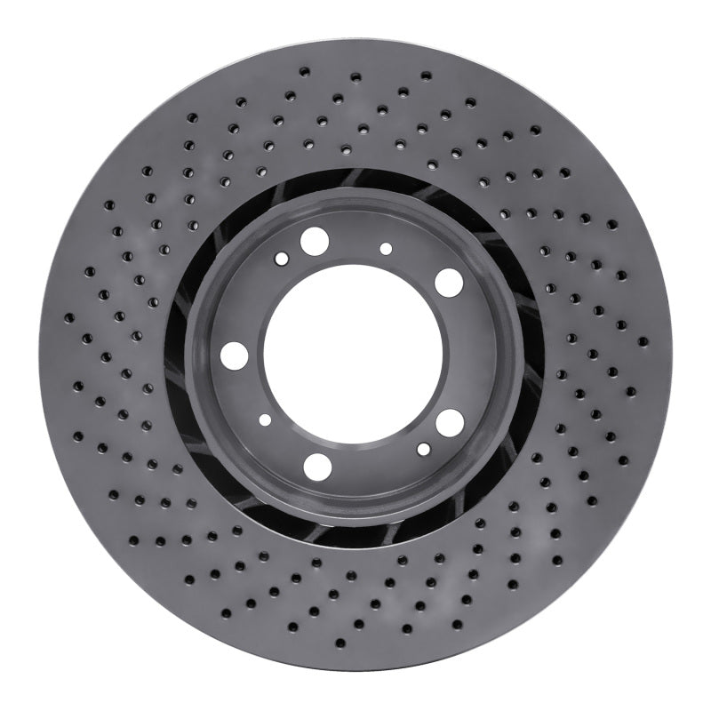 R1 98-12 Porsche 911 Right Front Drilled GeoSPEC Coated Rotor