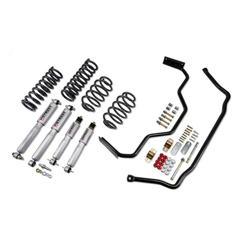 Belltech 79-93 Ford Mustang Fox 2in. F/2in. R drop Muscle Car Performance