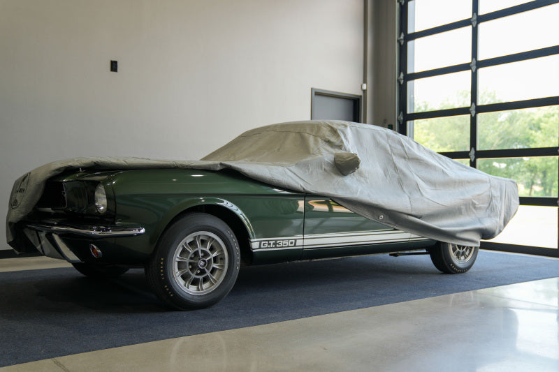 Covercraft 67-68 Ford Mustang Custom 5-Layer Indoor Car Cover With Black Shelby Snake Medallion Logo