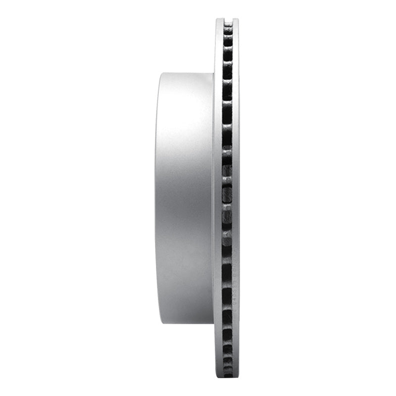 R1 05-25 Nissan Frontier Rear Right Drilled & Slotted Geo-Carbon Rotor