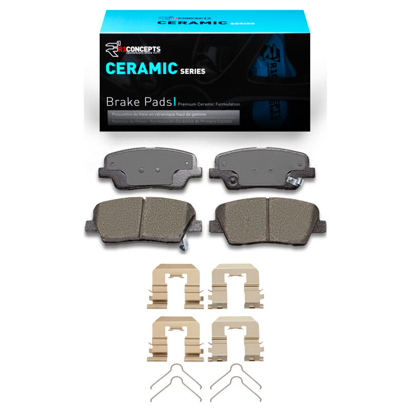 R1 2010-2019 Hyundai Santa Fe XL Rear R1 Ceramic Pads & Hardware Kit