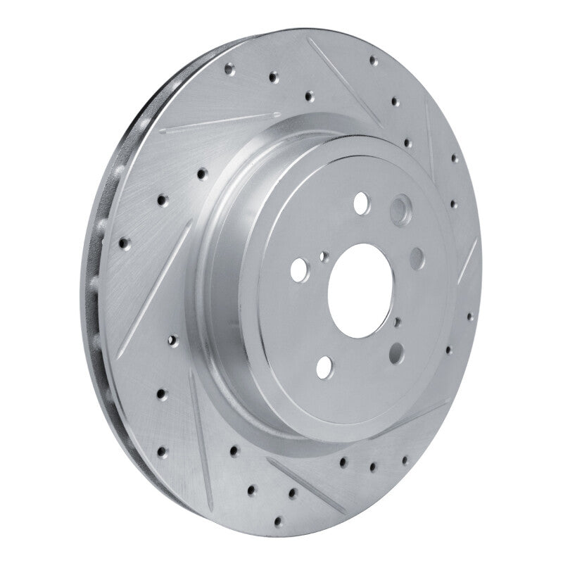 DFC 08-14 Lexus IS F Rear Right Drilled & Slotted Silver Brake Rotor