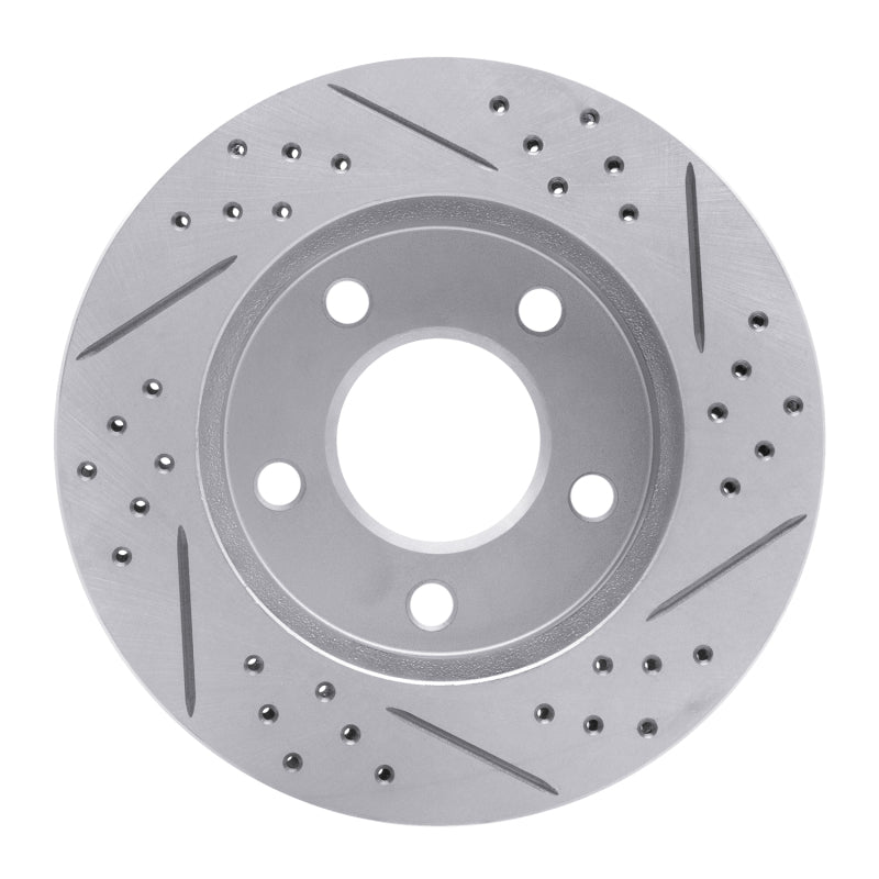 R1 83-96 Buick Century Front Left Drilled & Slotted Geo-Carbon Rotor
