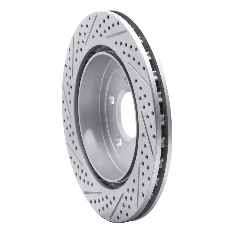 R1 05-11 Cadillac Cts Rear Right Drilled & Slotted Geo-Carbon Rotor