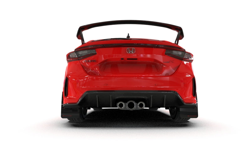 Rally Armor 23-26 Honda Civic Type R Black Mud Flap Light Blue Logo