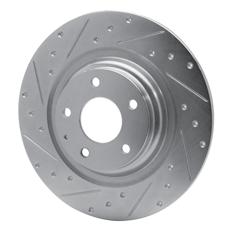 DFC 16-23 Mazda CX-9 Rear Left Drilled & Slotted Silver Brake Rotor