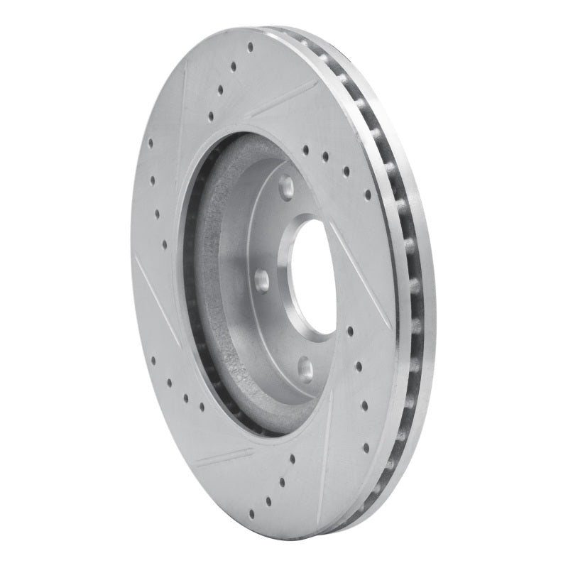 R1 13-25 Nissan ALTIMA Front Right Drilled & Slotted Silver Brake Rotor