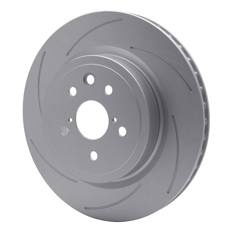 R1 15-22 Lexus GS F Left Rear Slotted GeoSPEC Coated Rotor