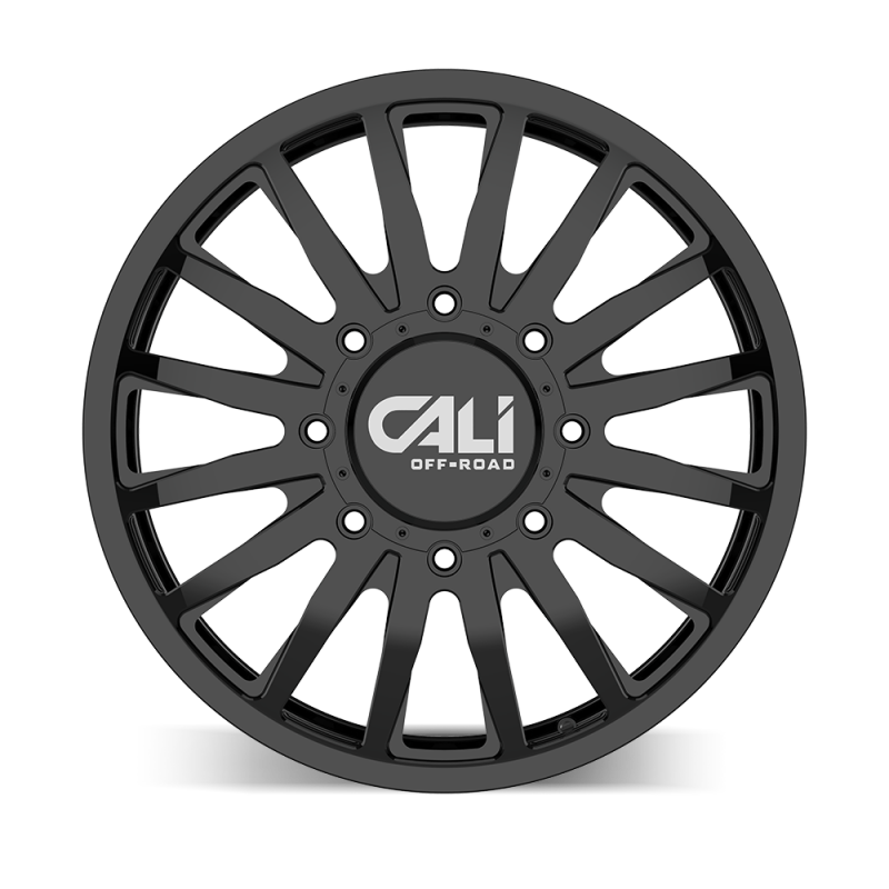 Cali Off-Road 9110D Summit Dually 22x8.25 / 8x210 BP / 115mm Offset / 154.2mm Hub Gloss Black Wheel