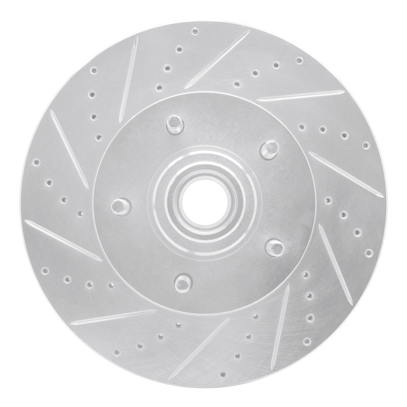 DFC 04-06 Ford E-150 Front Left Drilled & Slotted Silver Brake Rotor