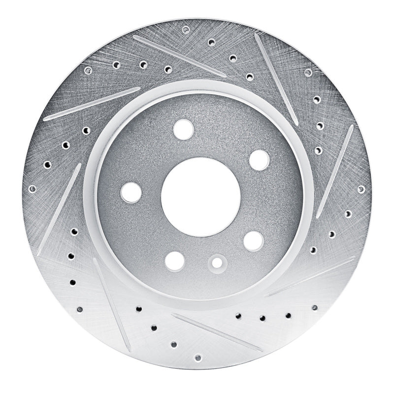 R1 19-25 Buick Envision Rear Right Drilled & Slotted Silver Brake Rotor