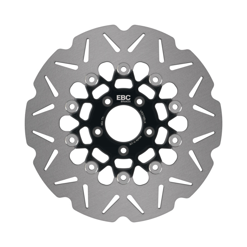 EBC 2006 Harley-Davidson Dyna FXDi 35th Anniversary Super Glide Front Left/Right Vee Float Blk Rotor