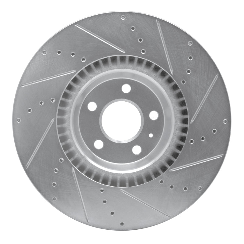 DFC 12-18 Audi A6 (USA/Canada) Front Left Drilled & Slotted Silver Brake Rotor