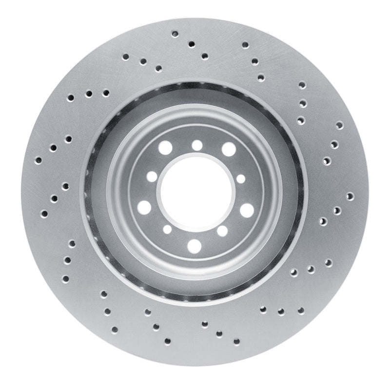 R1 2008-2013 BMW M3 Left Front GeoSPEC Coated Rotor - Drilled