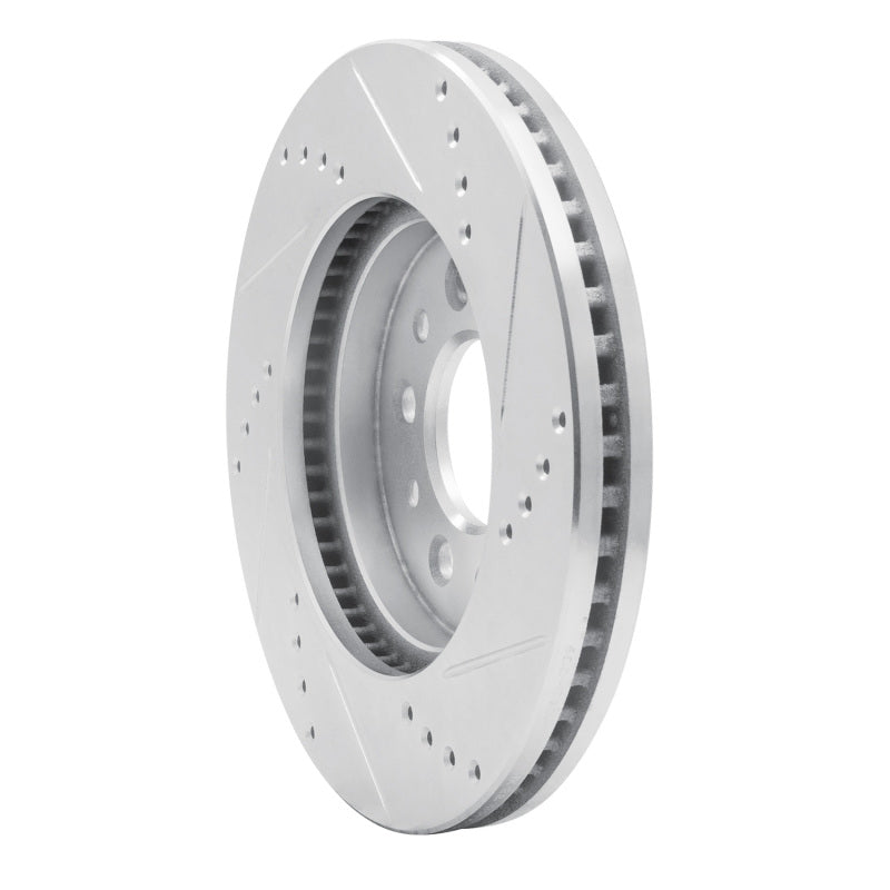R1 04-07 Ford Freestar Front Left Drilled & Slotted Silver Brake Rotor