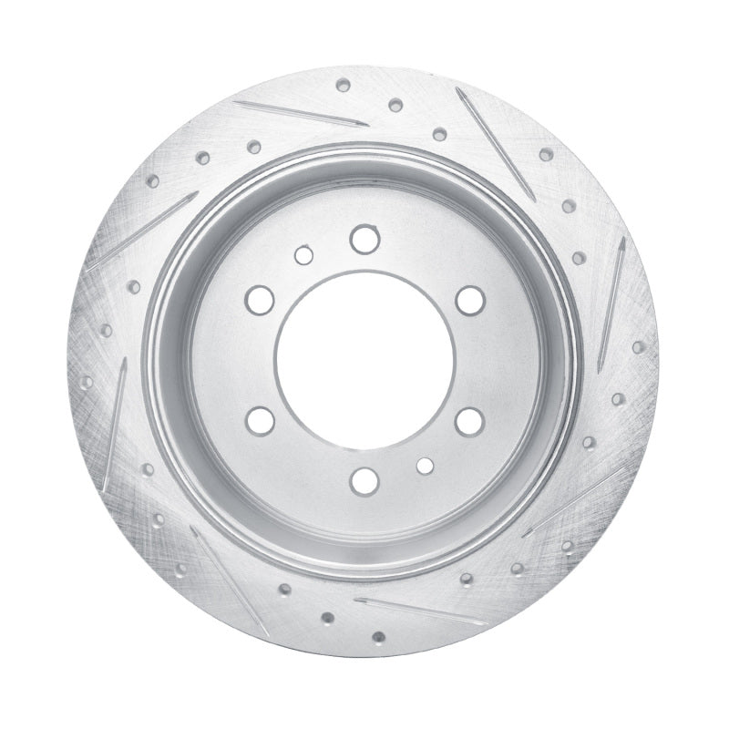 R1 76-80 Chevrolet Luv Front Left Drilled & Slotted Silver Brake Rotor
