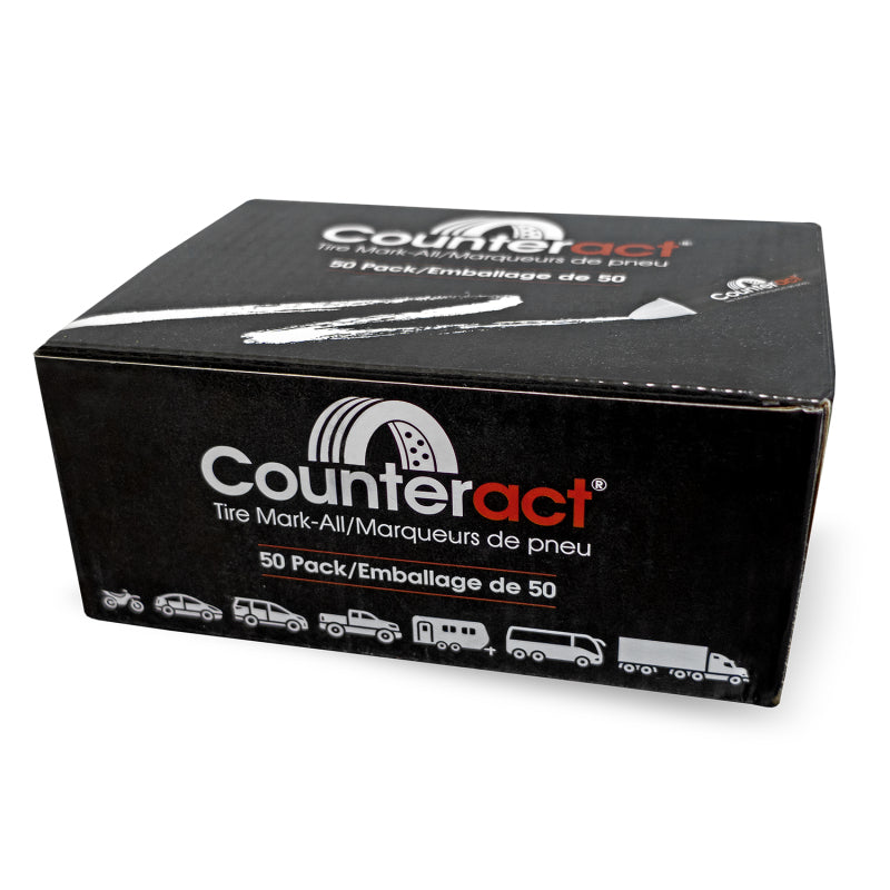 Counteract Professional Grade Mark-All Tire Crayon - White - 50 Pack