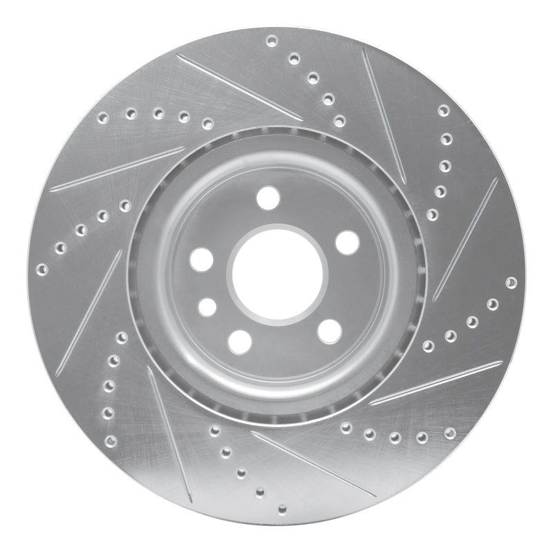 DFC 07-16 Volvo S80/S60 Front Left Drilled & Slotted Silver Brake Rotor