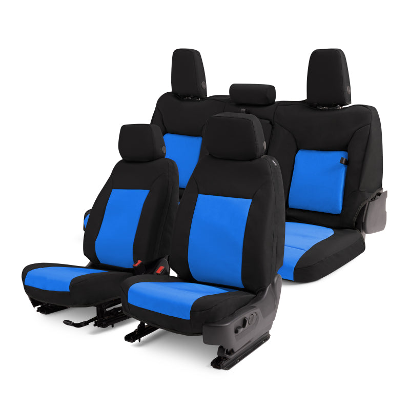 Covercraft 21-24 Ford F150 Endura PrecisionFit Custom Front Row Seat Covers - Blue/Black
