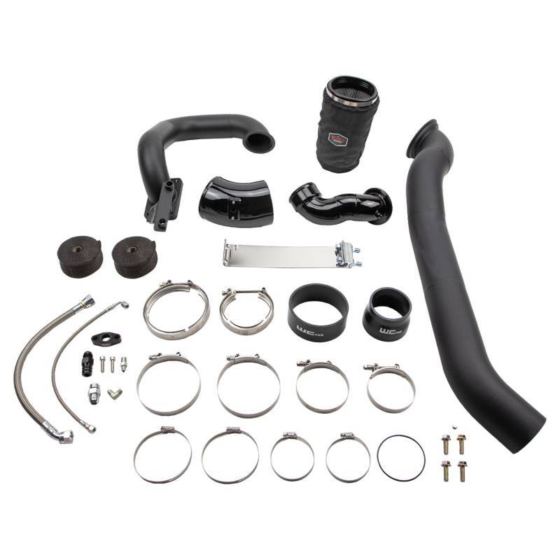 Wehrli 03-07 Cummins 5.9L Twin Turbo Kit S400/Stock - Gun Metal