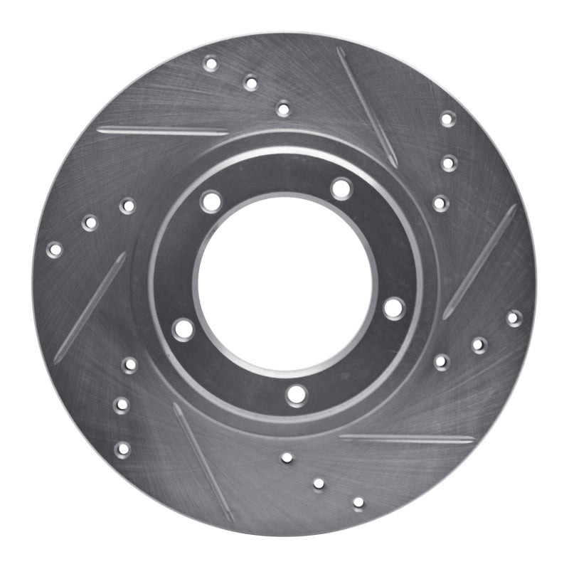 DFC 95-04 Toyota Tacoma Front Right Drilled & Slotted Silver Brake Rotor